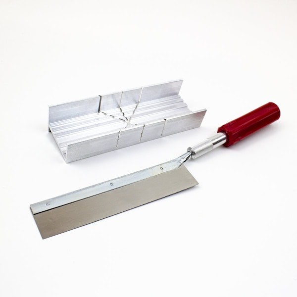 Excel Blades Metal Mitre Box Set with Heavy Duty Handle and Razor Saw Blade, 12pk 55666 - main